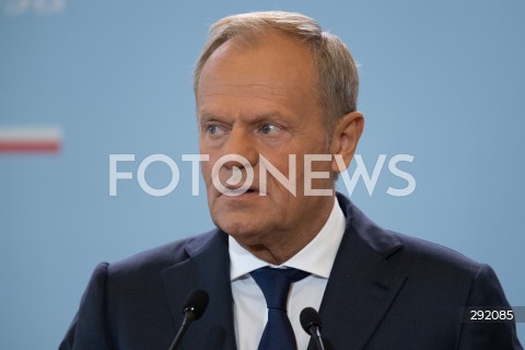  22.08.2024 WARSZAWA<br />
SPOTKANIE PREMIERA DONALDA TUSKA Z PREMIEREM REPUBLIKI INDII NARENDRA MODIM<br />
PRIME MINISTER NARENDRA MODI ARRIVES IN POLAND FOR FIRST VISIT BY INDIAN PRIME MINISTER IN 45 YEARS<br />
N/Z PREMIER DONALD TUSK<br />
FOT. MARCIN BANASZKIEWICZ/FOTONEWS  