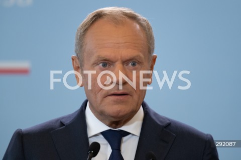  22.08.2024 WARSZAWA<br />
SPOTKANIE PREMIERA DONALDA TUSKA Z PREMIEREM REPUBLIKI INDII NARENDRA MODIM<br />
PRIME MINISTER NARENDRA MODI ARRIVES IN POLAND FOR FIRST VISIT BY INDIAN PRIME MINISTER IN 45 YEARS<br />
N/Z PREMIER DONALD TUSK<br />
FOT. MARCIN BANASZKIEWICZ/FOTONEWS  