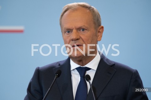  22.08.2024 WARSZAWA<br />
SPOTKANIE PREMIERA DONALDA TUSKA Z PREMIEREM REPUBLIKI INDII NARENDRA MODIM<br />
PRIME MINISTER NARENDRA MODI ARRIVES IN POLAND FOR FIRST VISIT BY INDIAN PRIME MINISTER IN 45 YEARS<br />
N/Z PREMIER DONALD TUSK<br />
FOT. MARCIN BANASZKIEWICZ/FOTONEWS  