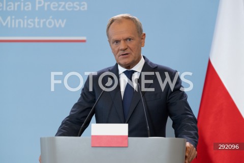  22.08.2024 WARSZAWA<br />
SPOTKANIE PREMIERA DONALDA TUSKA Z PREMIEREM REPUBLIKI INDII NARENDRA MODIM<br />
PRIME MINISTER NARENDRA MODI ARRIVES IN POLAND FOR FIRST VISIT BY INDIAN PRIME MINISTER IN 45 YEARS<br />
N/Z PREMIER DONALD TUSK<br />
FOT. MARCIN BANASZKIEWICZ/FOTONEWS  