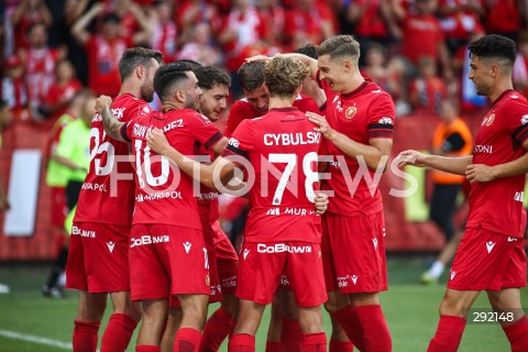  23.08.2024 LODZ <br />
PILKA NOZNA - PKO BP EKSTRAKLASA<br />
WIDZEW LODZ - RADOMIAK RADOM<br />
N/Z IMAD RONDIC RADOSC BRAMKA GOL <br />
 