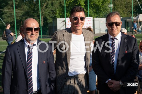  01.09.2024 WARSZAWA<br />
CEREMONIA WRECZENIA ORDERU USMIECHU ROBERTOWI LEWANDOWSKIEMU<br />
N/Z MICHAL PROBIERZ ROBERT LEWANDOWSKI CEZARY KULESZA<br />
FOT. MARCIN BANASZKIEWICZ/FOTONEWS  