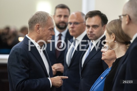  10.09.2024 WARSZAWA<br />
POSIEDZENIE RADY MINISTROW<br />
N/Z DONALD TUSK IZABELA LESZCZYNA<br />
 