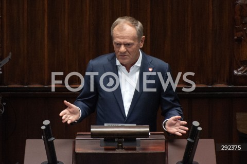  25.09.2024 WARSZAWA<br />
POSIEDZENIE SEJMU<br />
N/Z PREMIER DONALD TUSK<br />
 