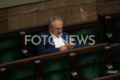  27.09.2024 WARSZAWA<br />
POSIEDZENIE SEJMU RP<br />
N/Z MAREK JAKUBIAK<br />
FOT. MARCIN BANASZKIEWICZ/FOTONEWS  