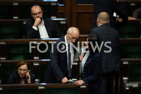  27.09.2024 WARSZAWA<br />
POSIEDZENIE SEJMU RP<br />
N/Z ANTONI MACIEREWICZ<br />
FOT. MARCIN BANASZKIEWICZ/FOTONEWS  