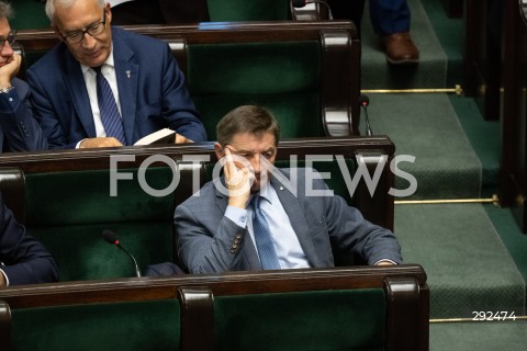  27.09.2024 WARSZAWA<br />
POSIEDZENIE SEJMU RP<br />
N/Z MAREK KUCHCINSKI<br />
FOT. MARCIN BANASZKIEWICZ/FOTONEWS  