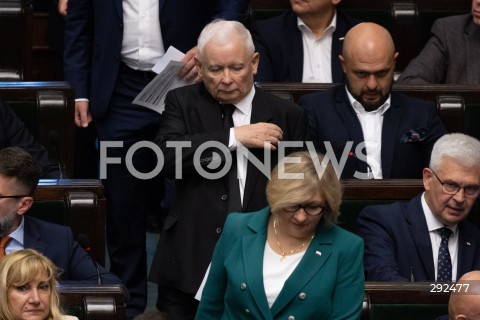  27.09.2024 WARSZAWA<br />
POSIEDZENIE SEJMU RP<br />
N/Z JAROSLAW KACZYNSKI<br />
FOT. MARCIN BANASZKIEWICZ/FOTONEWS  