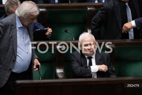  27.09.2024 WARSZAWA<br />
POSIEDZENIE SEJMU RP<br />
N/Z RYSZARD TERLECKI JAROSLAW KACZYNSKI<br />
FOT. MARCIN BANASZKIEWICZ/FOTONEWS  