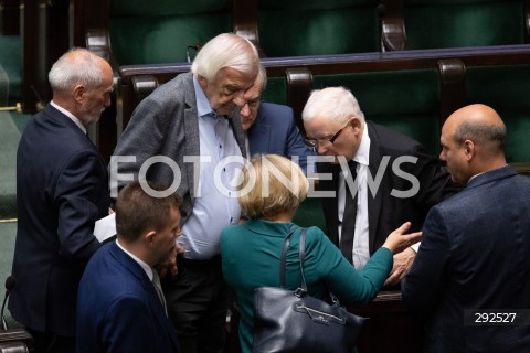  27.09.2024 WARSZAWA<br />
POSIEDZENIE SEJMU RP<br />
N/Z RYSZARD TERLECKI JAROSLAW KACZYNSKI ANTONI MACIEREWICZ<br />
FOT. MARCIN BANASZKIEWICZ/FOTONEWS  