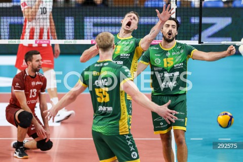  28.09.2024 RZESZOW <br />
SIATKOWKA MEZCZYZN <br />
PLUSLIGA SEZON 2024/2025 <br />
PLUS LIGA POLISH MEN VOLLEYBALL LEAGUE <br />
MECZ ASSECO RESOVIA - ALURON CMC WARTA ZAWIERCIE <br />
N/Z JURIJ GLADYR MIGUEL TAVARES RODRIGUES RADOSC EMOCJE <br />
 