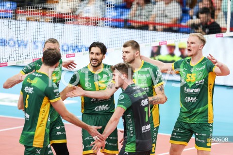  28.09.2024 RZESZOW <br />
SIATKOWKA MEZCZYZN <br />
PLUSLIGA SEZON 2024/2025 <br />
PLUS LIGA POLISH MEN VOLLEYBALL LEAGUE <br />
MECZ ASSECO RESOVIA - ALURON CMC WARTA ZAWIERCIE <br />
N/Z MIGUEL TAVARES RODRIGUES BARTOSZ KWOLEK KYLE ENSING SZYMON GREGOROWICZ RADOSC EMOCJE <br />
 