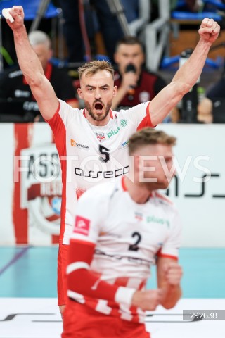  28.09.2024 RZESZOW <br />
SIATKOWKA MEZCZYZN <br />
PLUSLIGA SEZON 2024/2025 <br />
PLUS LIGA POLISH MEN VOLLEYBALL LEAGUE <br />
MECZ ASSECO RESOVIA - ALURON CMC WARTA ZAWIERCIE <br />
N/Z JAKUB BUCKI RADOSC EMOCJE <br />
 