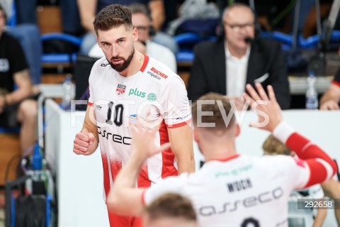  28.09.2024 RZESZOW <br />
SIATKOWKA MEZCZYZN <br />
PLUSLIGA SEZON 2024/2025 <br />
PLUS LIGA POLISH MEN VOLLEYBALL LEAGUE <br />
MECZ ASSECO RESOVIA - ALURON CMC WARTA ZAWIERCIE <br />
N/Z BARTOSZ BEDNORZ RADOSC EMOCJE <br />
 