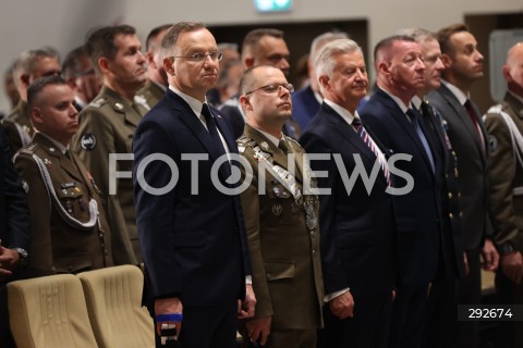  02.10.2024 WARSZAWA<br />
INAUGURACJA ROKU AKADEMICKIEGO NA WOJSKOWEJ AKADEMII TECHNICZNEJ Z UDZIALEM PREZYDENTA RP<br />
N/Z ANDRZEJ DUDA<br />
FOT. ANTONI BYSZEWSKI/FOTONEWS 