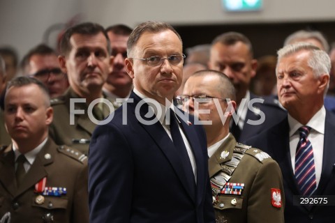  02.10.2024 WARSZAWA<br />
INAUGURACJA ROKU AKADEMICKIEGO NA WOJSKOWEJ AKADEMII TECHNICZNEJ Z UDZIALEM PREZYDENTA RP<br />
N/Z ANDRZEJ DUDA<br />
FOT. ANTONI BYSZEWSKI/FOTONEWS 