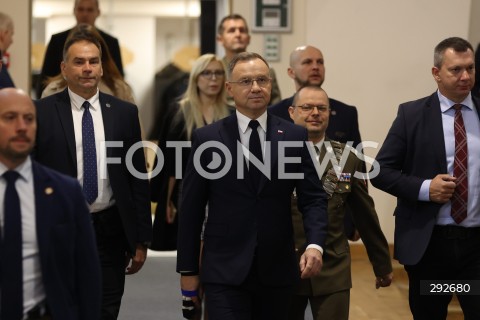  02.10.2024 WARSZAWA<br />
INAUGURACJA ROKU AKADEMICKIEGO NA WOJSKOWEJ AKADEMII TECHNICZNEJ Z UDZIALEM PREZYDENTA RP<br />
N/Z ANDRZEJ DUDA<br />
FOT. ANTONI BYSZEWSKI/FOTONEWS 