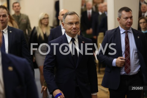  02.10.2024 WARSZAWA<br />
INAUGURACJA ROKU AKADEMICKIEGO NA WOJSKOWEJ AKADEMII TECHNICZNEJ Z UDZIALEM PREZYDENTA RP<br />
N/Z ANDRZEJ DUDA<br />
FOT. ANTONI BYSZEWSKI/FOTONEWS 