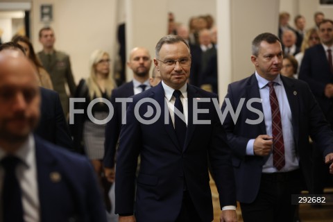  02.10.2024 WARSZAWAJ<br />
INAUGURACJA ROKU AKADEMICKIEGO NA WOJSKOWEJ AKADEMII TECHNICZNEJ Z UDZIALEM PREZYDENTA RP<br />
N/Z ANDRZEJ DUDA<br />
FOT. ANTONI BYSZEWSKI/FOTONEWS 