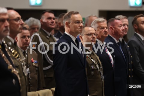  02.10.2024 WARSZAWA<br />
INAUGURACJA ROKU AKADEMICKIEGO NA WOJSKOWEJ AKADEMII TECHNICZNEJ Z UDZIALEM PREZYDENTA RP<br />
N/Z ANDRZEJ DUDA<br />
FOT. ANTONI BYSZEWSKI/FOTONEWS 