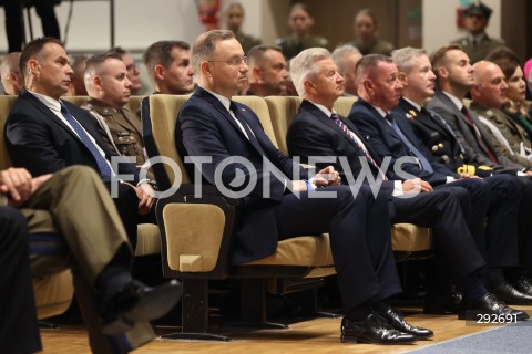  02.10.2024 WARSZAWA<br />
INAUGURACJA ROKU AKADEMICKIEGO NA WOJSKOWEJ AKADEMII TECHNICZNEJ Z UDZIALEM PREZYDENTA RP<br />
N/Z ANDRZEJ DUDA<br />
FOT. ANTONI BYSZEWSKI/FOTONEWS 