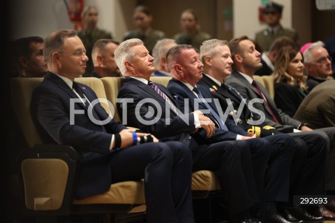  02.10.2024 WARSZAWA<br />
INAUGURACJA ROKU AKADEMICKIEGO NA WOJSKOWEJ AKADEMII TECHNICZNEJ Z UDZIALEM PREZYDENTA RP<br />
N/Z ANDRZEJ DUDA STANISLAW WZIATEK MIROSLAW WIKLIK<br />
FOT. ANTONI BYSZEWSKI/FOTONEWS 