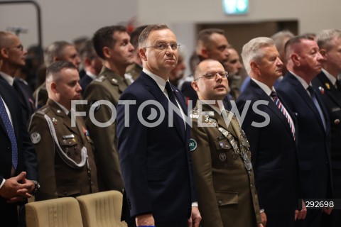  02.10.2024 WARSZAWA<br />
INAUGURACJA ROKU AKADEMICKIEGO NA WOJSKOWEJ AKADEMII TECHNICZNEJ Z UDZIALEM PREZYDENTA RP<br />
N/Z ANDRZEJ DUDA PRZEMYSLAW WACHULAK<br />
FOT. ANTONI BYSZEWSKI/FOTONEWS 