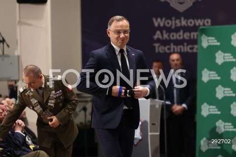  02.10.2024 WARSZAWA<br />
INAUGURACJA ROKU AKADEMICKIEGO NA WOJSKOWEJ AKADEMII TECHNICZNEJ Z UDZIALEM PREZYDENTA RP<br />
N/Z ANDRZEJ DUDA<br />
FOT. ANTONI BYSZEWSKI/FOTONEWS 