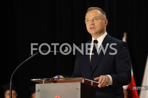  02.10.2024 WARSZAWA<br />
INAUGURACJA ROKU AKADEMICKIEGO NA WOJSKOWEJ AKADEMII TECHNICZNEJ Z UDZIALEM PREZYDENTA RP<br />
N/Z ANDRZEJ DUDA<br />
FOT. ANTONI BYSZEWSKI/FOTONEWS 