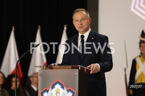  02.10.2024 WARSZAWA<br />
INAUGURACJA ROKU AKADEMICKIEGO NA WOJSKOWEJ AKADEMII TECHNICZNEJ Z UDZIALEM PREZYDENTA RP<br />
N/Z ANDRZEJ DUDA<br />
FOT. ANTONI BYSZEWSKI/FOTONEWS 