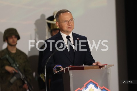  02.10.2024 WARSZAWA<br />
INAUGURACJA ROKU AKADEMICKIEGO NA WOJSKOWEJ AKADEMII TECHNICZNEJ Z UDZIALEM PREZYDENTA RP<br />
N/Z ANDRZEJ DUDA<br />
FOT. ANTONI BYSZEWSKI/FOTONEWS 