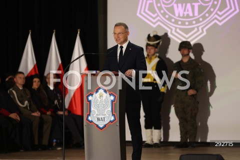  02.10.2024 WARSZAWA<br />
INAUGURACJA ROKU AKADEMICKIEGO NA WOJSKOWEJ AKADEMII TECHNICZNEJ Z UDZIALEM PREZYDENTA RP<br />
N/Z ANDRZEJ DUDA<br />
FOT. ANTONI BYSZEWSKI/FOTONEWS 