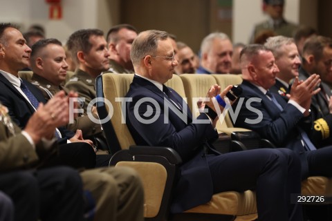  02.10.2024 WARSZAWA<br />
INAUGURACJA ROKU AKADEMICKIEGO NA WOJSKOWEJ AKADEMII TECHNICZNEJ Z UDZIALEM PREZYDENTA RP<br />
N/Z ANDRZEJ DUDA<br />
FOT. ANTONI BYSZEWSKI/FOTONEWS 