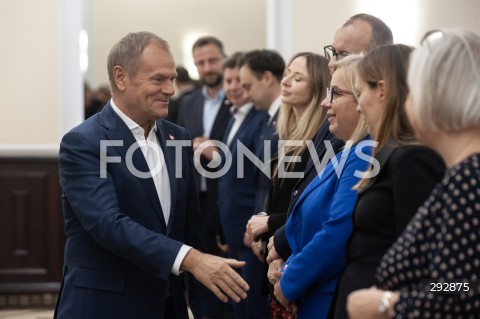  14.10.2024 WARSZAWA<br />
POSIEDZENIE RADY MINISTROW<br />
N/Z PREMIER DONALD TUSK PAULINA HENNIG KLOSKA<br />
 