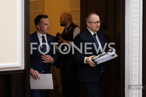  14.10.2024 WARSZAWA<br />
POSIEDZENIE RADY MINISTROW<br />
N/Z ADAM SZLAPKA ADAM BODNAR<br />
FOT. MARCIN BANASZKIEWICZ/FOTONEWS  