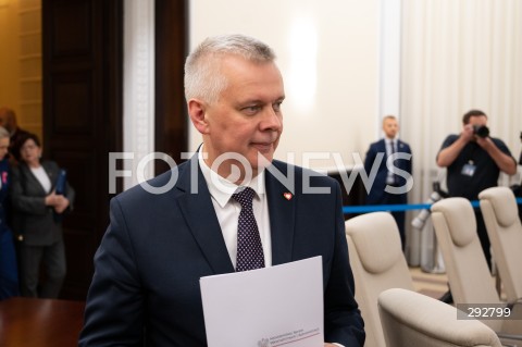  14.10.2024 WARSZAWA<br />
POSIEDZENIE RADY MINISTROW<br />
N/Z TOMASZ SIEMONIAK<br />
FOT. MARCIN BANASZKIEWICZ/FOTONEWS  