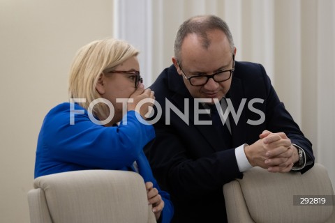  14.10.2024 WARSZAWA<br />
POSIEDZENIE RADY MINISTROW<br />
N/Z PAULINA HENNIG KLOSKA ADAM BODNAR<br />
FOT. MARCIN BANASZKIEWICZ/FOTONEWS  