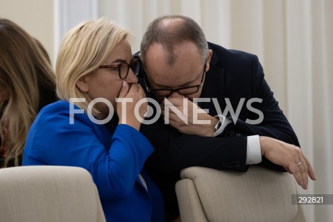  14.10.2024 WARSZAWA<br />
POSIEDZENIE RADY MINISTROW<br />
N/Z PAULINA HENNIG KLOSKA ADAM BODNAR<br />
FOT. MARCIN BANASZKIEWICZ/FOTONEWS  