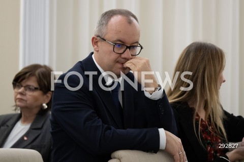  14.10.2024 WARSZAWA<br />
POSIEDZENIE RADY MINISTROW<br />
N/Z ADAM BODNAR<br />
FOT. MARCIN BANASZKIEWICZ/FOTONEWS  