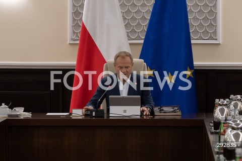  14.10.2024 WARSZAWA<br />
POSIEDZENIE RADY MINISTROW<br />
N/Z PREMIER DONALD TUSK<br />
FOT. MARCIN BANASZKIEWICZ/FOTONEWS  