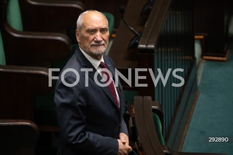  16.10.2024 WARSZAWA<br />
POSIEDZENIE SEJMU RP<br />
OREDZIE PREZYDENTA ANDRZEJA DUDY<br />
N/Z ANTONI MACIEREWICZ<br />
FOT. MARCIN BANASZKIEWICZ/FOTONEWS  