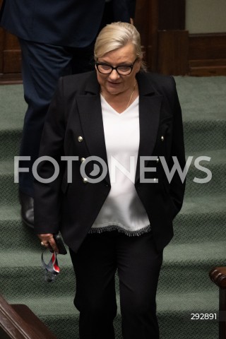  16.10.2024 WARSZAWA<br />
POSIEDZENIE SEJMU RP<br />
OREDZIE PREZYDENTA ANDRZEJA DUDY<br />
N/Z BEATA KEMPA<br />
FOT. MARCIN BANASZKIEWICZ/FOTONEWS  