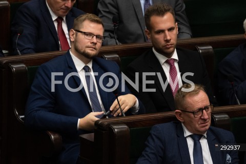  16.10.2024 WARSZAWA<br />
POSIEDZENIE SEJMU RP<br />
OREDZIE PREZYDENTA ANDRZEJA DUDY<br />
N/Z MICHAL WOS JAN KANTHAK ROBERT TELUS<br />
FOT. MARCIN BANASZKIEWICZ/FOTONEWS  