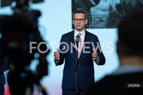  22.10.2024 WARSZAWA<br />
KONFERENCJA PRASOWA POLITYKOW PIS<br />
STOP NIELEGALNEJ MIGRACJI<br />
N/Z MATEUSZ MORAWIECKI<br />
FOT. MARCIN BANASZKIEWICZ/FOTONEWS  