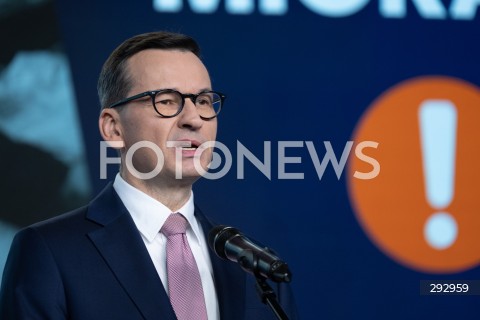  22.10.2024 WARSZAWA<br />
KONFERENCJA PRASOWA POLITYKOW PIS<br />
STOP NIELEGALNEJ MIGRACJI<br />
N/Z MATEUSZ MORAWIECKI<br />
FOT. MARCIN BANASZKIEWICZ/FOTONEWS  