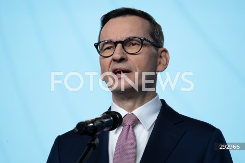  22.10.2024 WARSZAWA<br />
KONFERENCJA PRASOWA POLITYKOW PIS<br />
STOP NIELEGALNEJ MIGRACJI<br />
N/Z MATEUSZ MORAWIECKI<br />
FOT. MARCIN BANASZKIEWICZ/FOTONEWS  