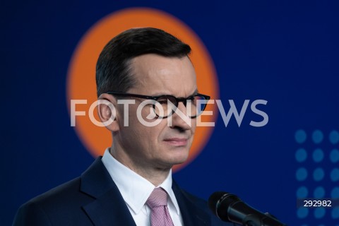  22.10.2024 WARSZAWA<br />
KONFERENCJA PRASOWA POLITYKOW PIS<br />
STOP NIELEGALNEJ MIGRACJI<br />
N/Z MATEUSZ MORAWIECKI<br />
FOT. MARCIN BANASZKIEWICZ/FOTONEWS  