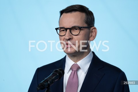  22.10.2024 WARSZAWA<br />
KONFERENCJA PRASOWA POLITYKOW PIS<br />
STOP NIELEGALNEJ MIGRACJI<br />
N/Z MATEUSZ MORAWIECKI<br />
FOT. MARCIN BANASZKIEWICZ/FOTONEWS  