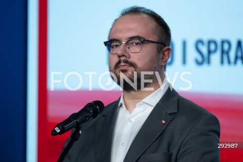  22.10.2024 WARSZAWA<br />
KONFERENCJA PRASOWA POLITYKOW PIS<br />
STOP NIELEGALNEJ MIGRACJI<br />
N/Z PAWEL JABLONSKI<br />
FOT. MARCIN BANASZKIEWICZ/FOTONEWS  