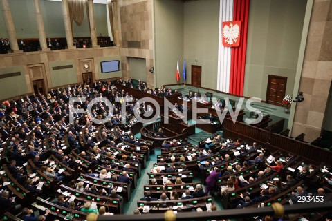 Posiedzenie Sejmu w Warszawie